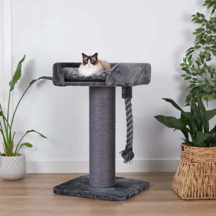 KAZOO HIGH BED SCRATCH POST CHARCOAL