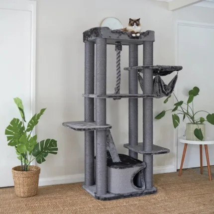 KAZOO KITTY CLIMB PLAYGROUND CHARCOAL