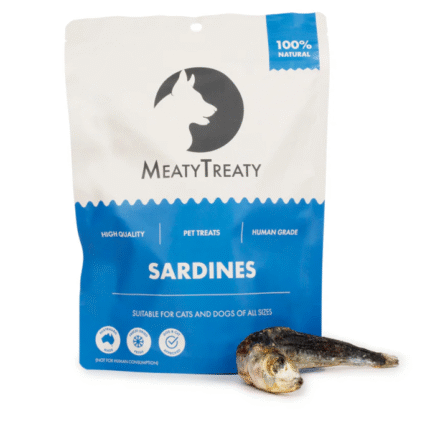 MEATY TREATY CAT & DOG TREATS WHOLE SARDINES 100G
