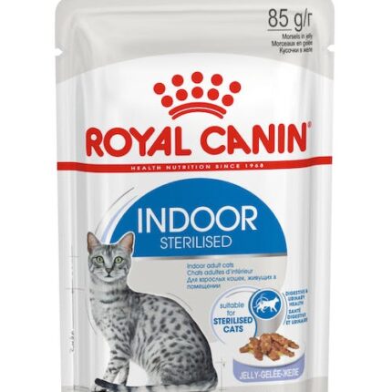 ROYAL CANIN CAT WET INDOOR JELLY BOX 85G 12PK