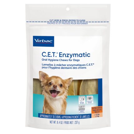 Virbac® C.E.T.® Enzymatic Oral Hygiene Chews for Dogs - Beef Flavored Rawhide Chews