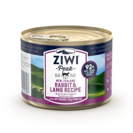 ZIWI PEAK CAT CAN RABBIT & LAMB 185GM